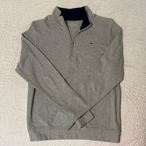 Vineyard Vines Boys Heather Gray Zip-Up Sweater